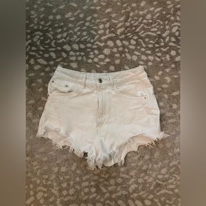 Zara white Jean shorts